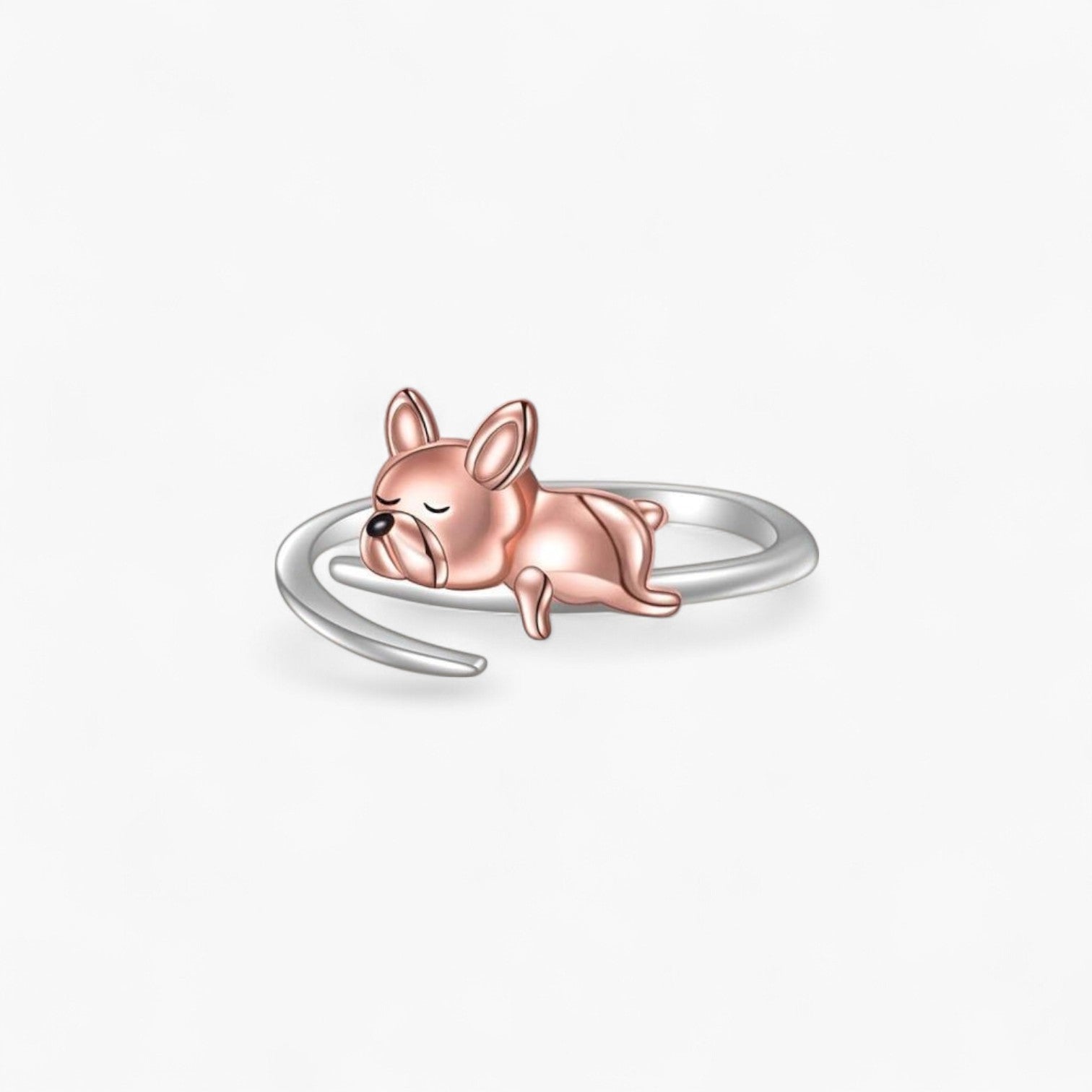 Ringchie French Bulldog Cross-Border Ring – Bold Statement Jewelry for Frenchie Lovers