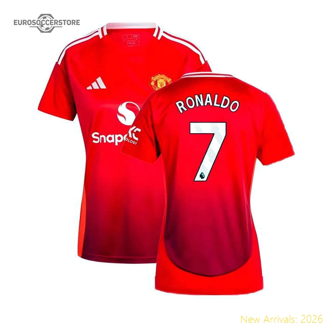 Authentic 2024-2025 Man Utd Home Shirt (womens) (ronaldo 7) - Premium