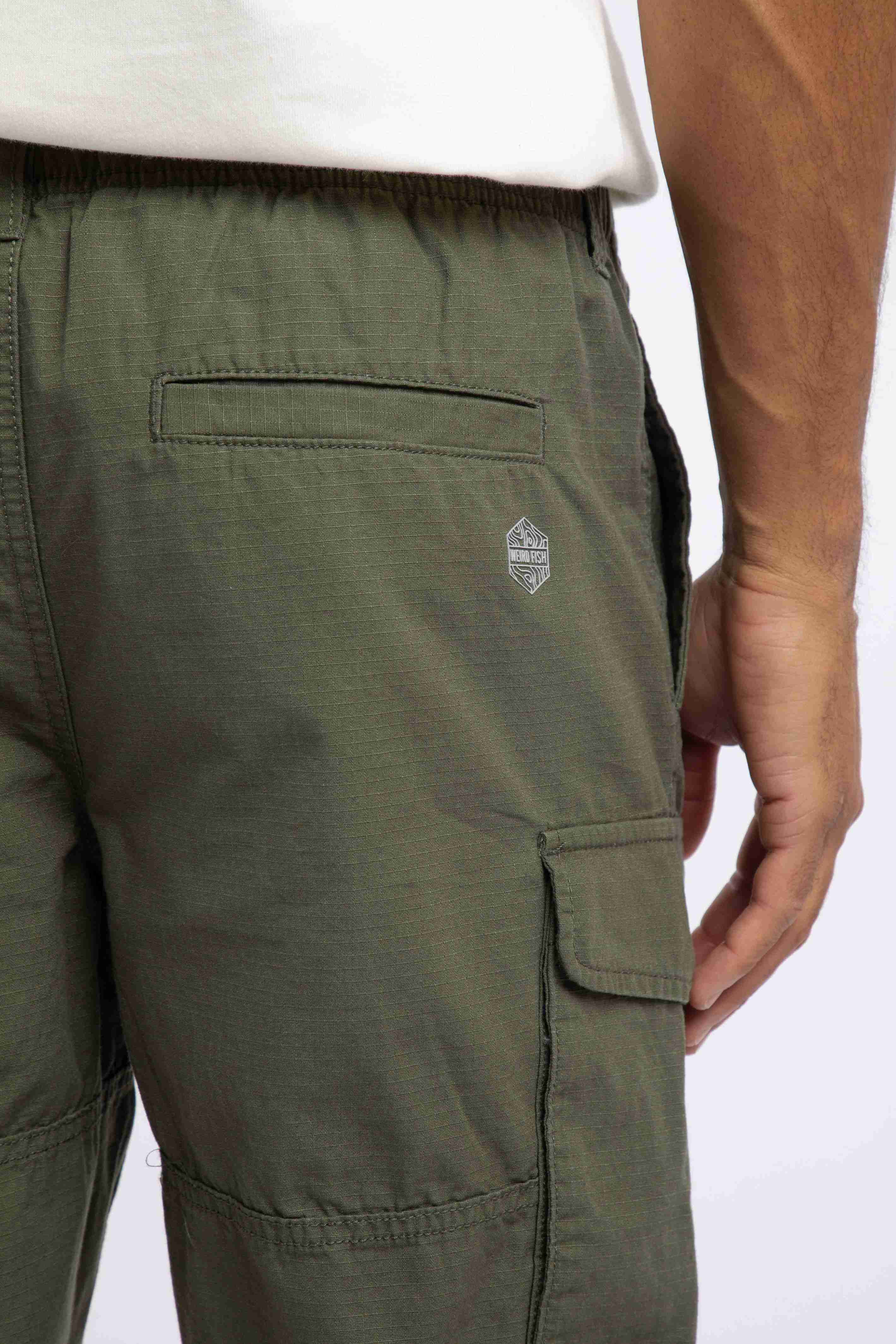Summersville 3/4 Length Ripstop Cargo Shorts Basil