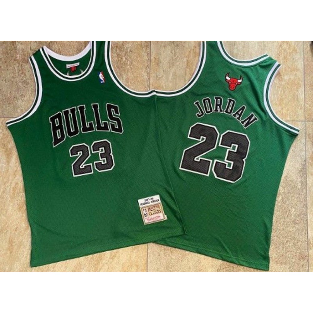 Performance Chicago Bulls 45 Green Jersey - - Fan Favorite