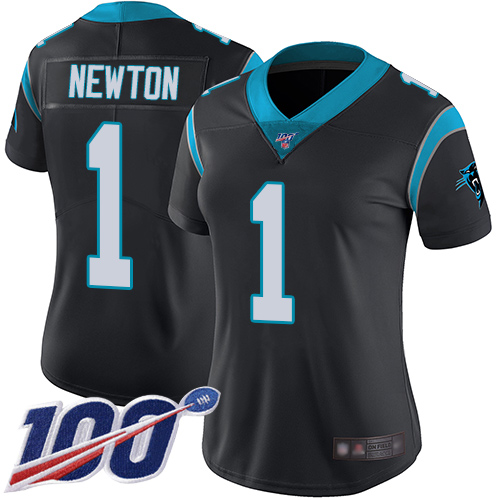 NFL C P Panthers #1 Cam Newton Black Limited Jersey - Authentic Qua...