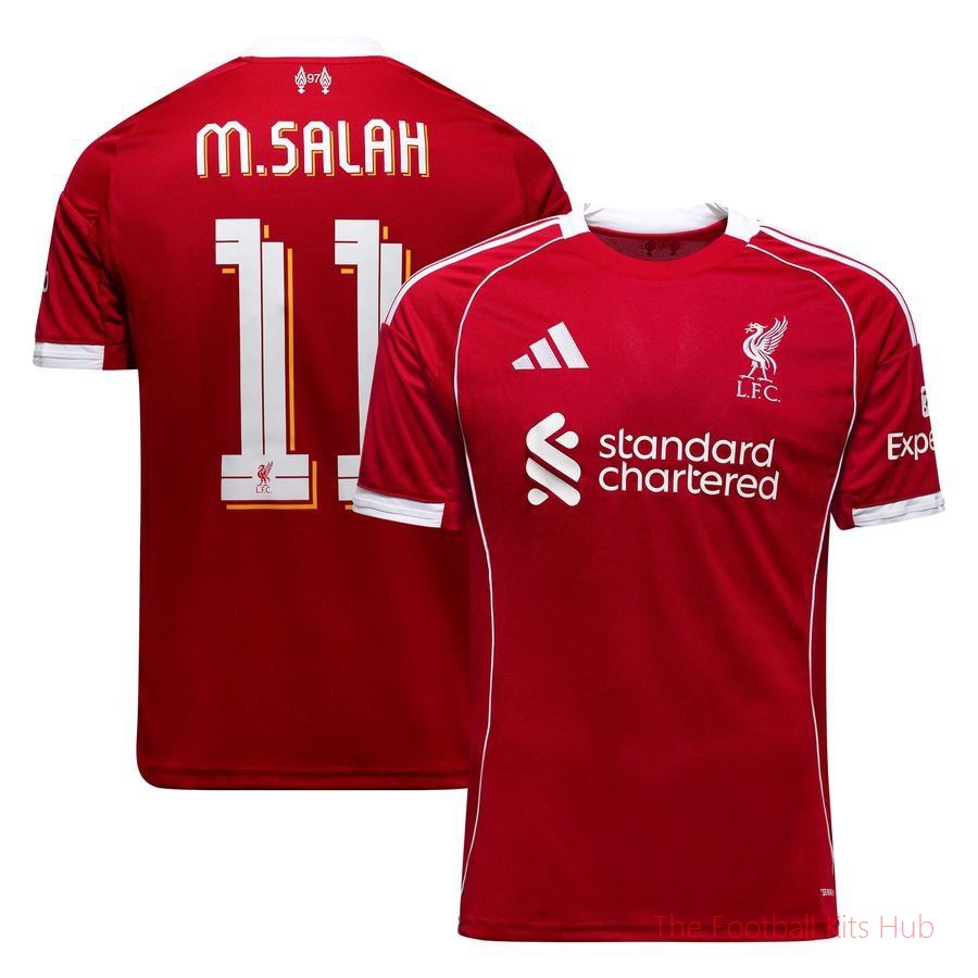 Liverpool Home Shirt 2025/26 Champions League M.SALAH 11 Kids