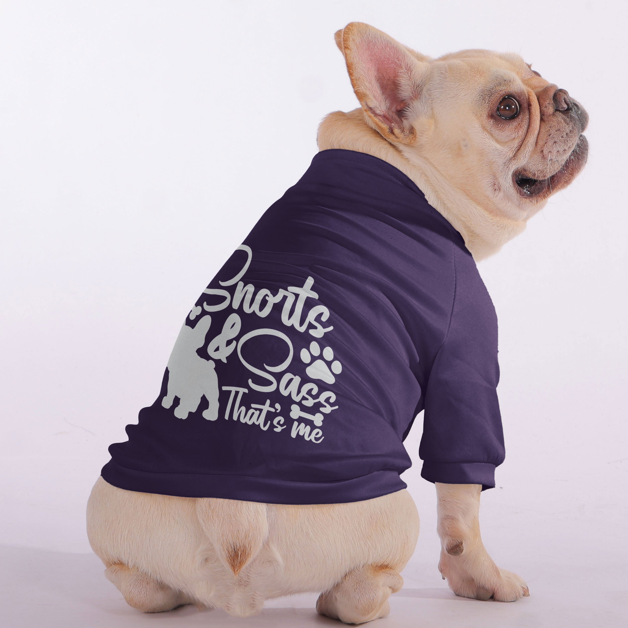 Snorts & Sass, That’s Me - Snuggly Zip-Up Sweatshirt for French Bulldogs