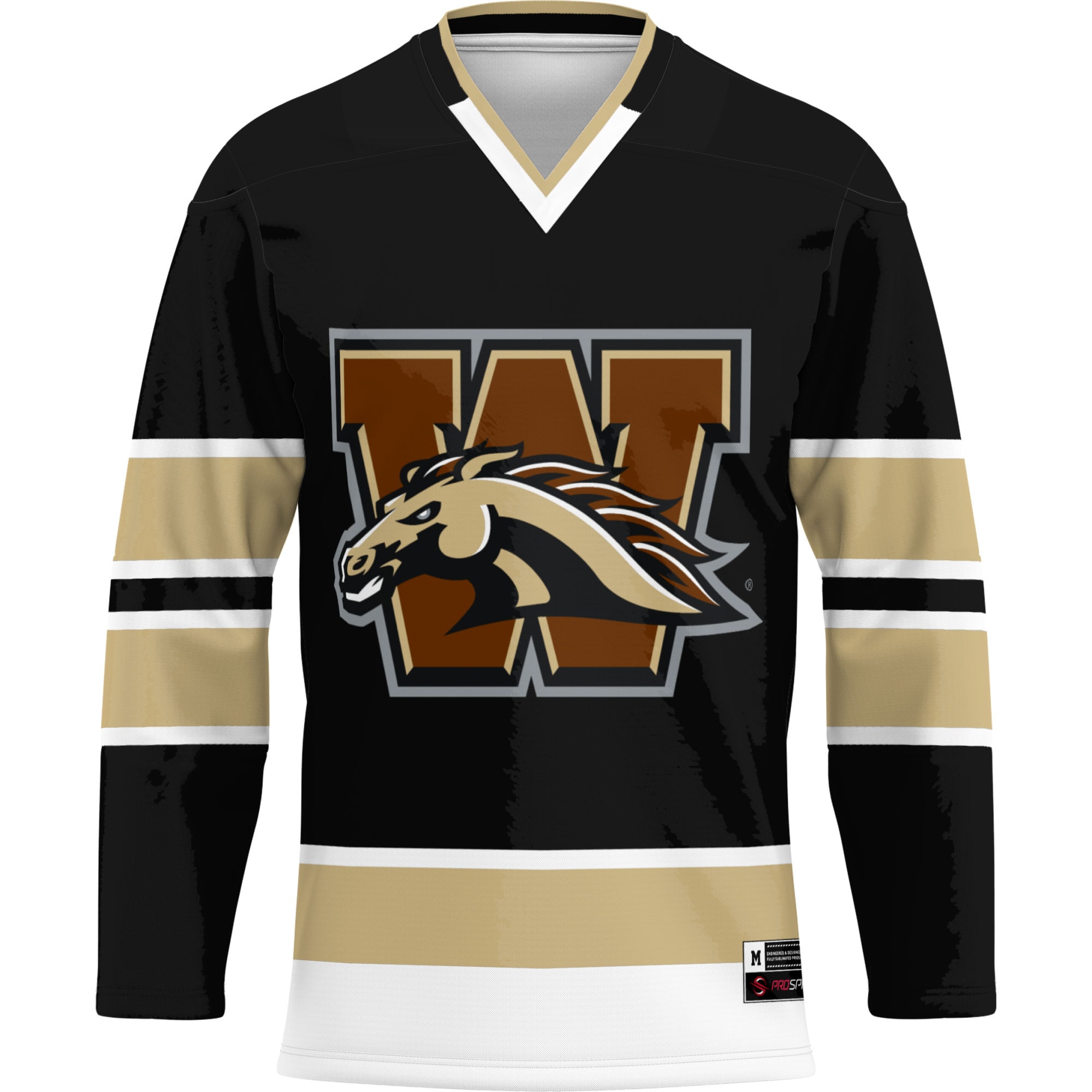 [NJP] Western Michigan Broncos GameDay Greats Hockey Jersey - Black