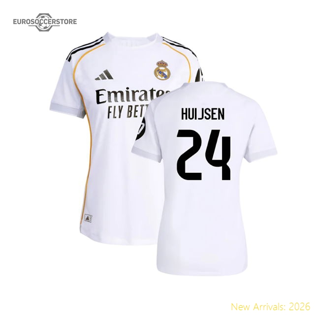 2025-2026 Real Madrid Authentic Home Shirt (Womens) (Huijsen 24)