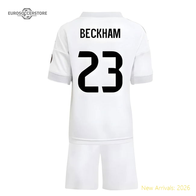 Authentic 2025-2026 Real Madrid Home Mini Kit (Beckham 23)