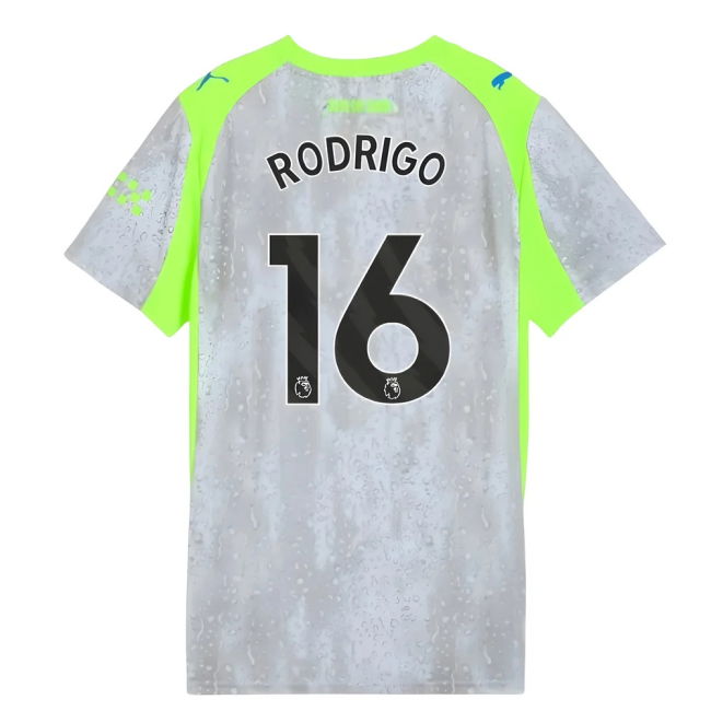Rodrigo 16 Man City Club Sleek Third Game Jersey (Womens)