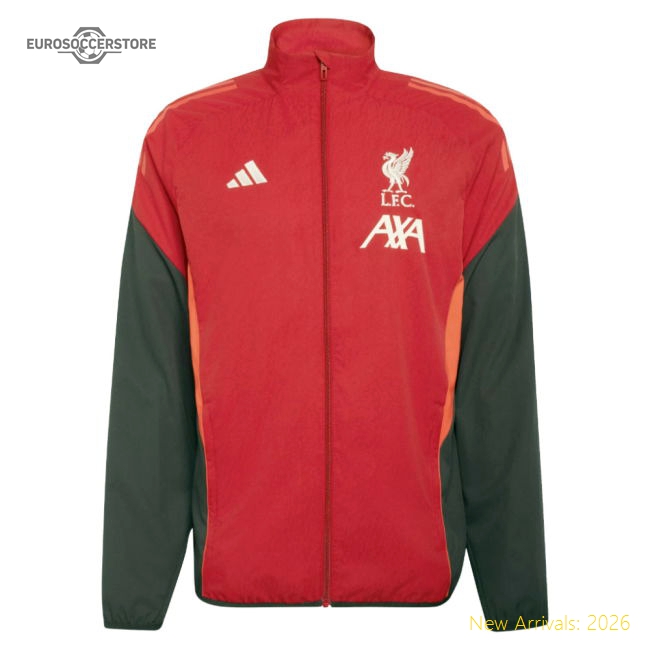 Official 2025-2026 Liverpool Presentation Jacket (strawberry Red)