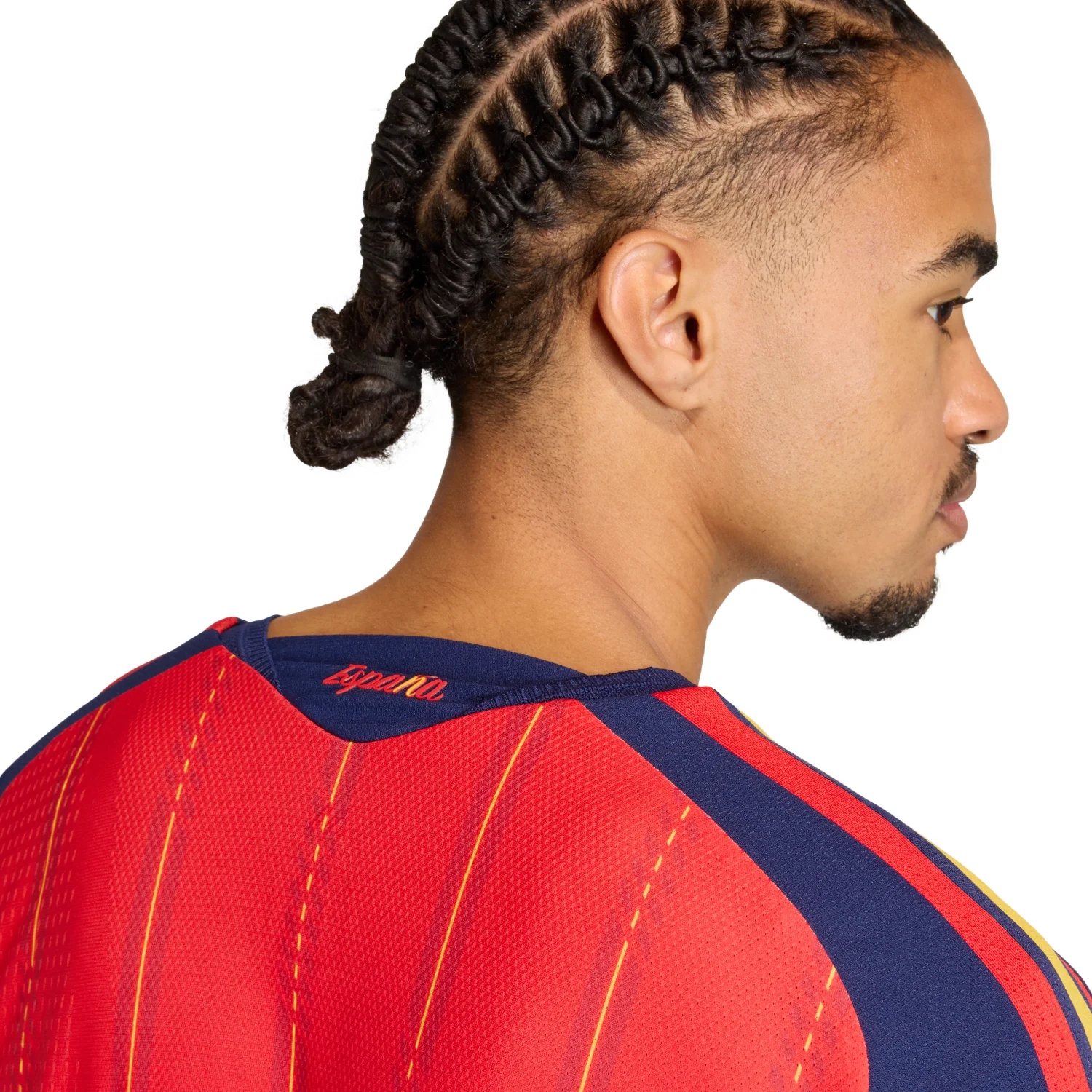 Spain 2026 Elite Home Jersey - Men's | Slim Fit Climacool+ Red Football Shirt with Jacquard Performance Design