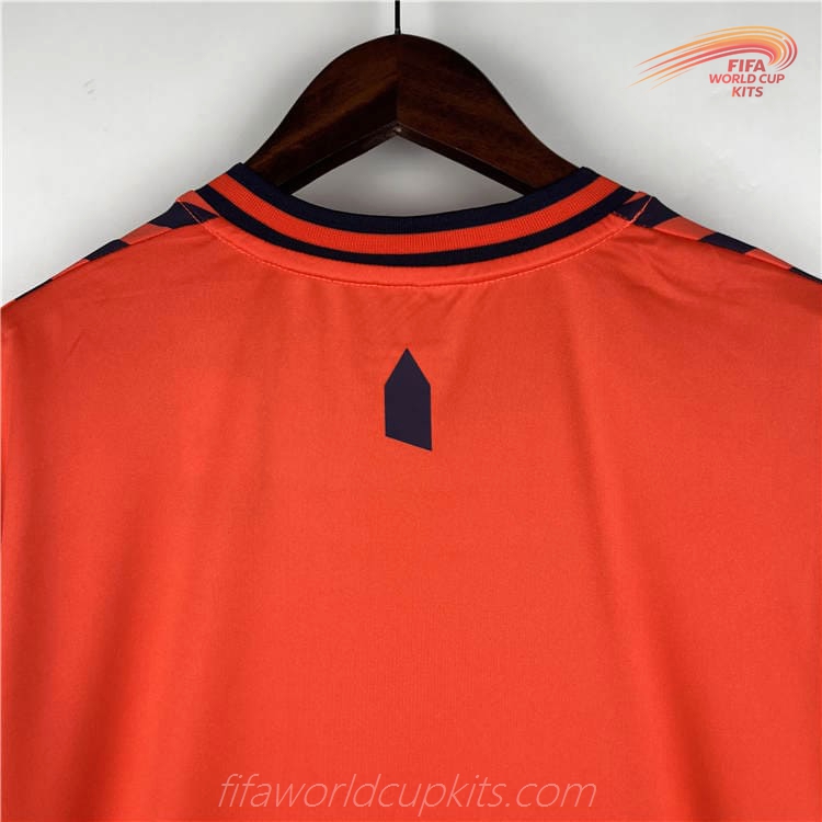 Everton 23-24 Away Orange Football Kit