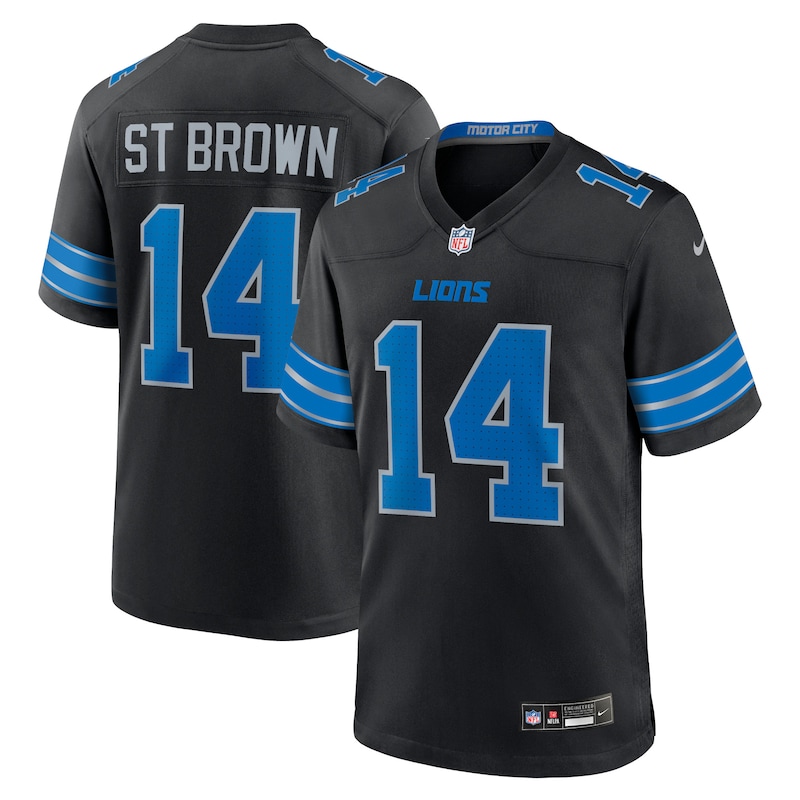 None Amon-Ra St. Brown DET Lions Championship Premium Jersey
