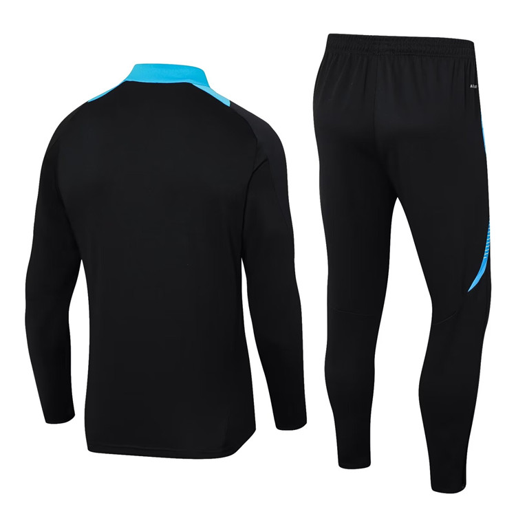 Professional Moisture Wicking Argentina 2024 Black Tracksuit