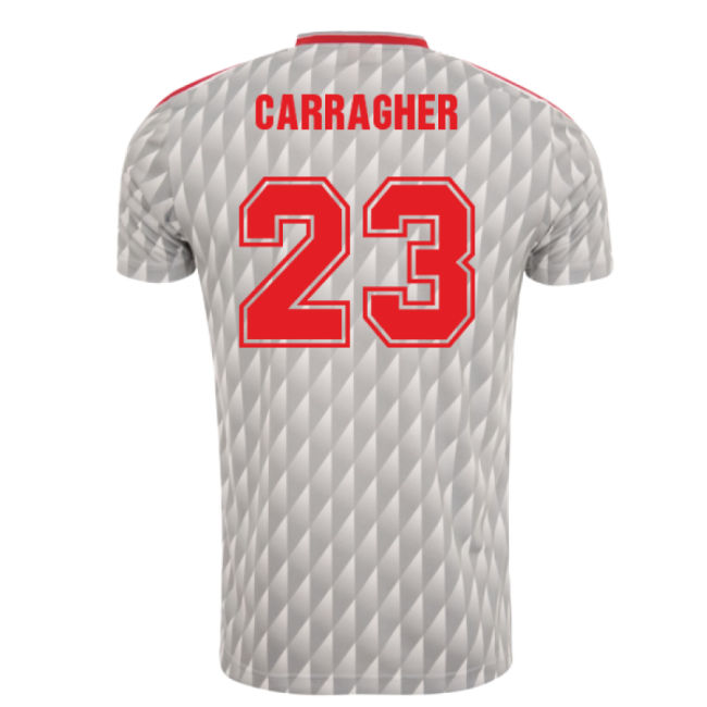 Authentic 1989-1991 Liverpool Away Candy Retro Shirt (carragher 23)