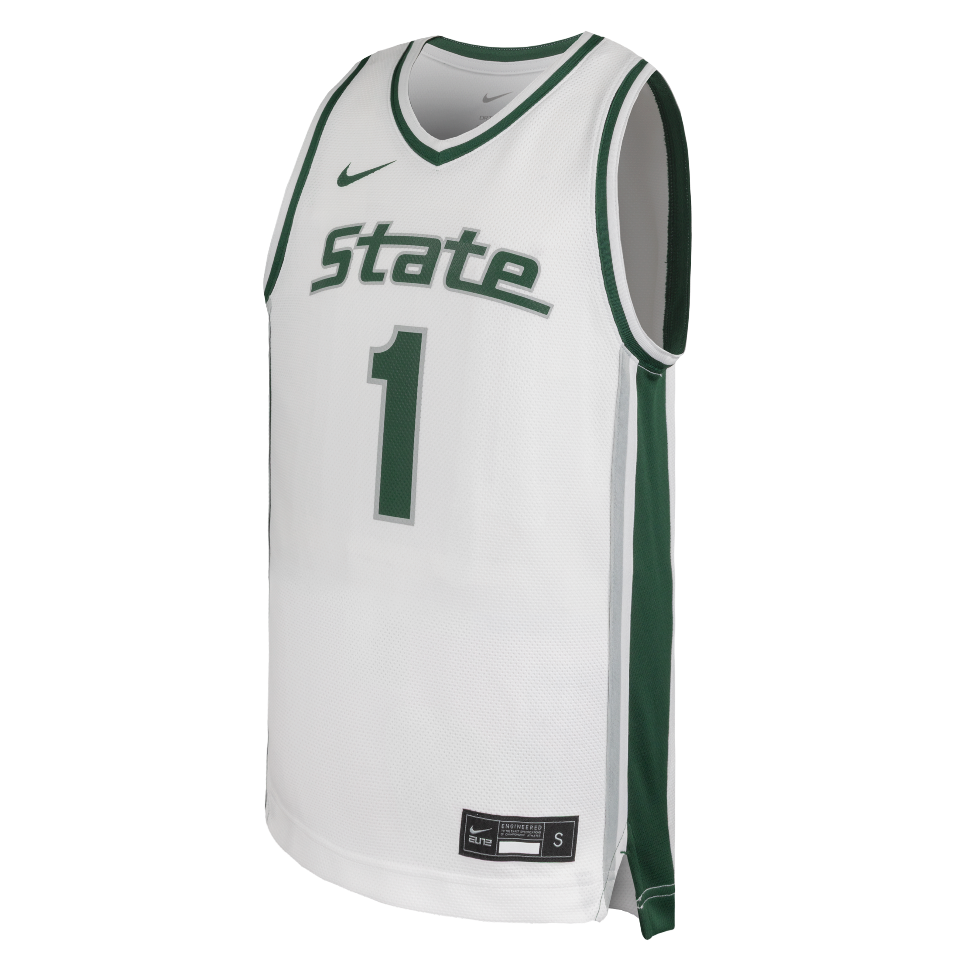 [DDG] Michigan State Spartans Youth Alternate Replica Basketball Jersey - White