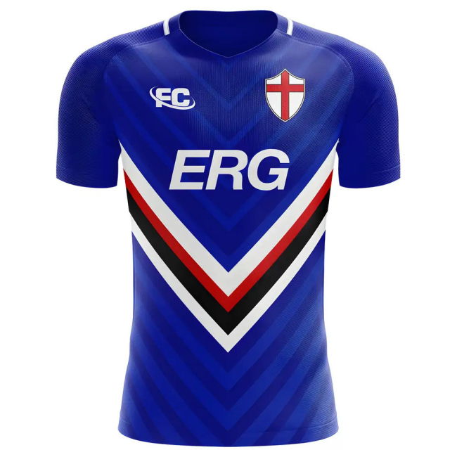 Authentic 2018-2019 Sampdoria Fans Culture Home Concept Shirt