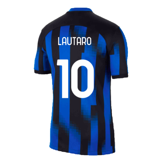 2023-2024 Inter Home Shirt (Lautaro 10) Moisture Wicking
