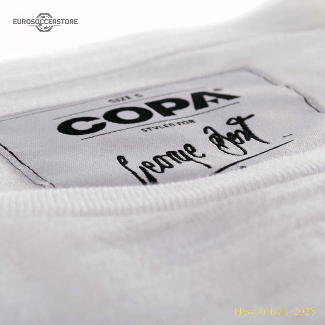 Official George Best E-type All Over Print T-shirt (white) - Premium