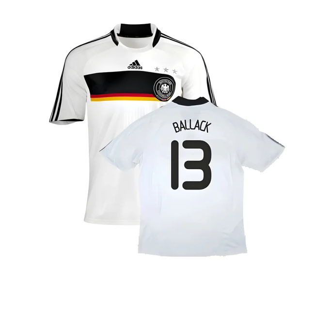 Germany 2008-09 Home Shirt ((Good) XL) (BALLACK 13)