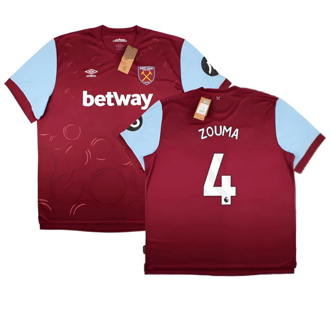 West Ham First Team Fan Shirt - Adults Version (ZOUMA 4)