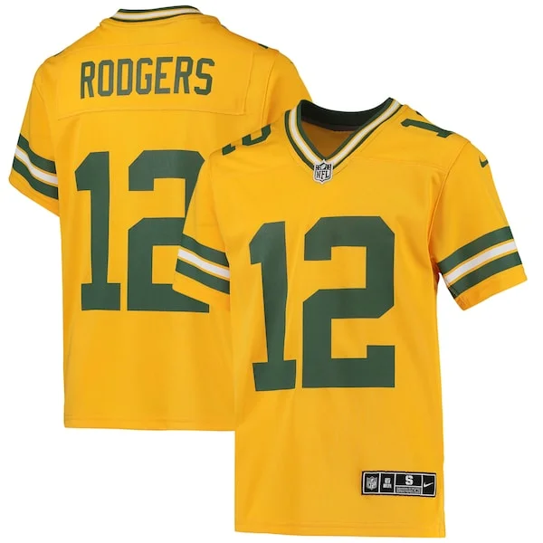 Official GB Packers Game Jersey - Gold | NFL Fan Apparel | NFL Footbal