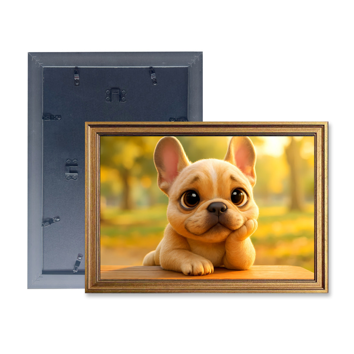 Minimal-Aesthetic Luna - Framed Poster • Wall Decoration for Dog Owners