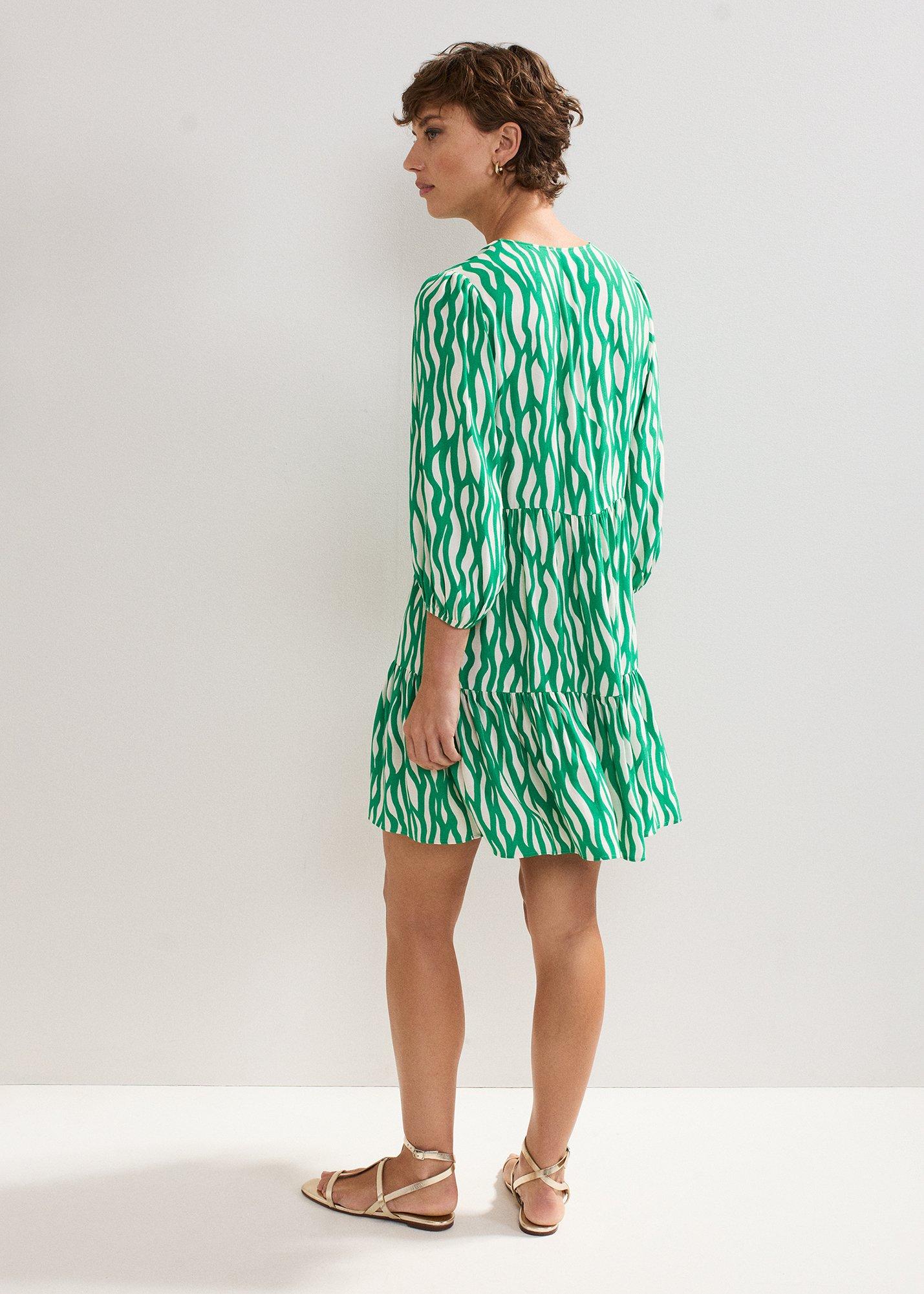 Penele Squiggle Swing Dress