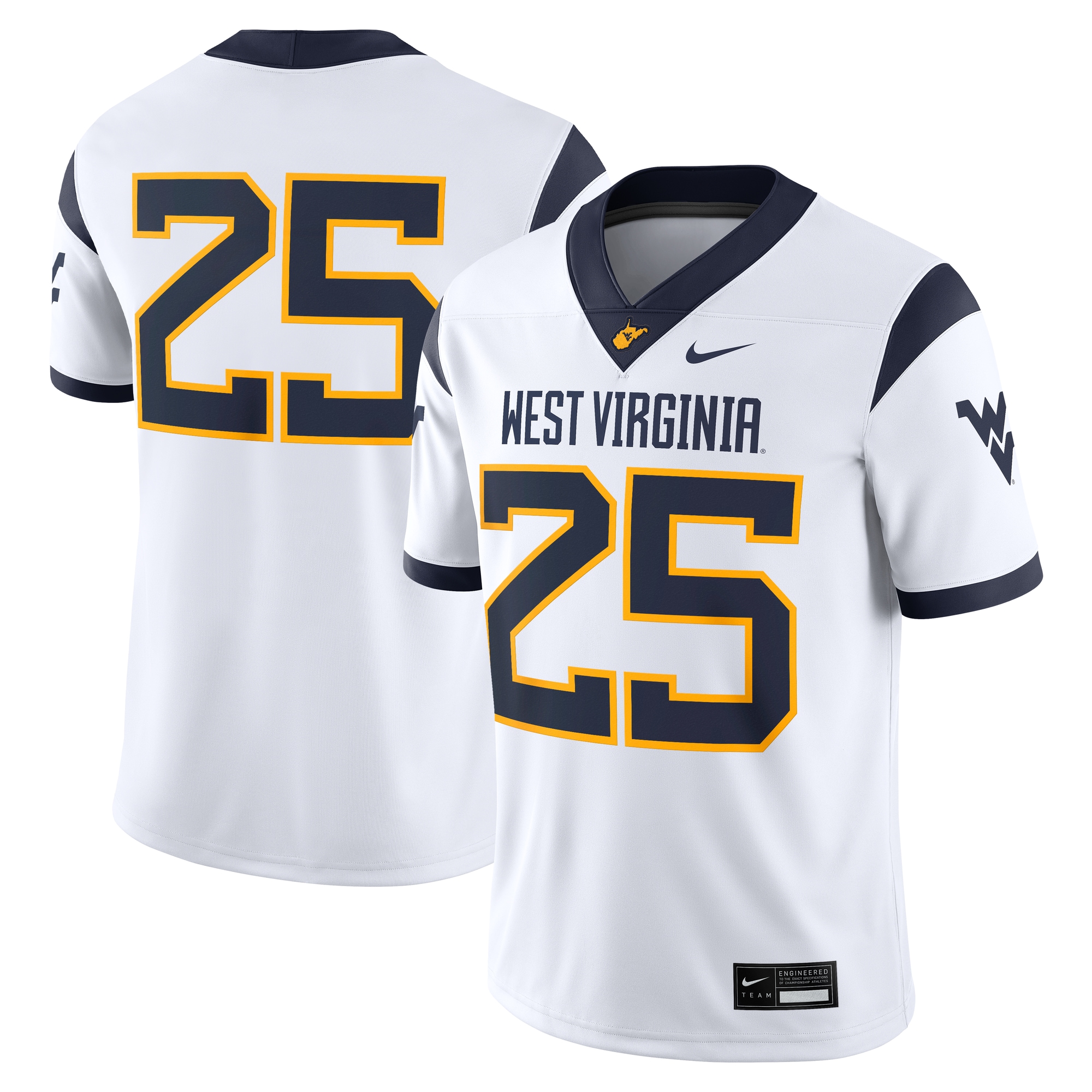 [NJP] West Virginia Mountaineers Limited Away Game Jersey - White