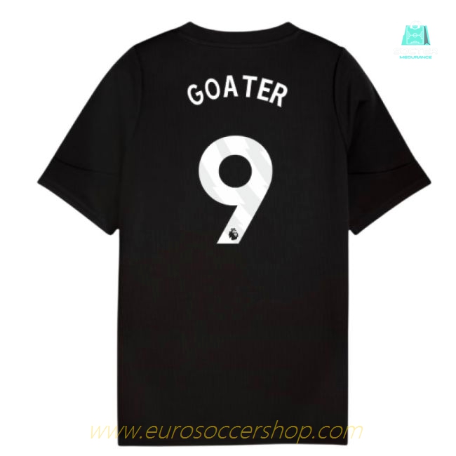 2025-2026 Man City Training Jersey (Black) - Kids (Goater 9)