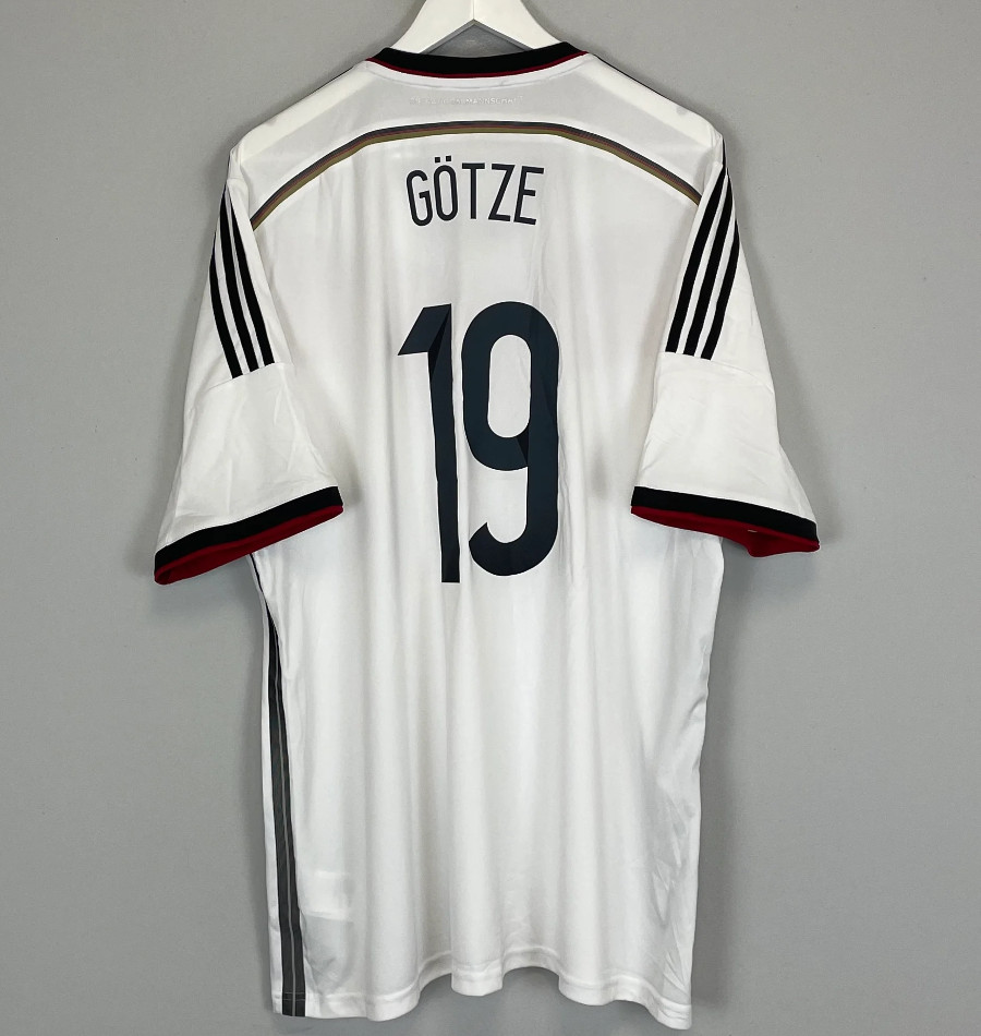 2014 Germany Home GOTZE 19 Retro Shirt - Official Replica 4998