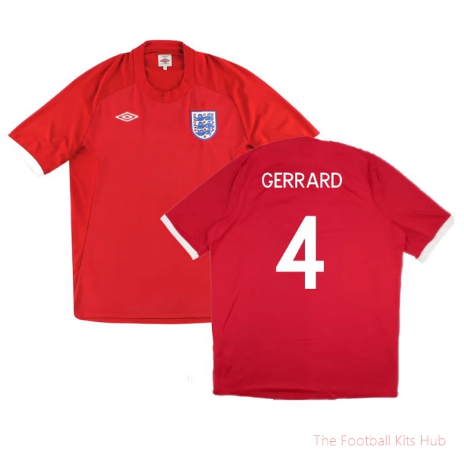 2010-2011 England Away Shirt (GERRARD 4)