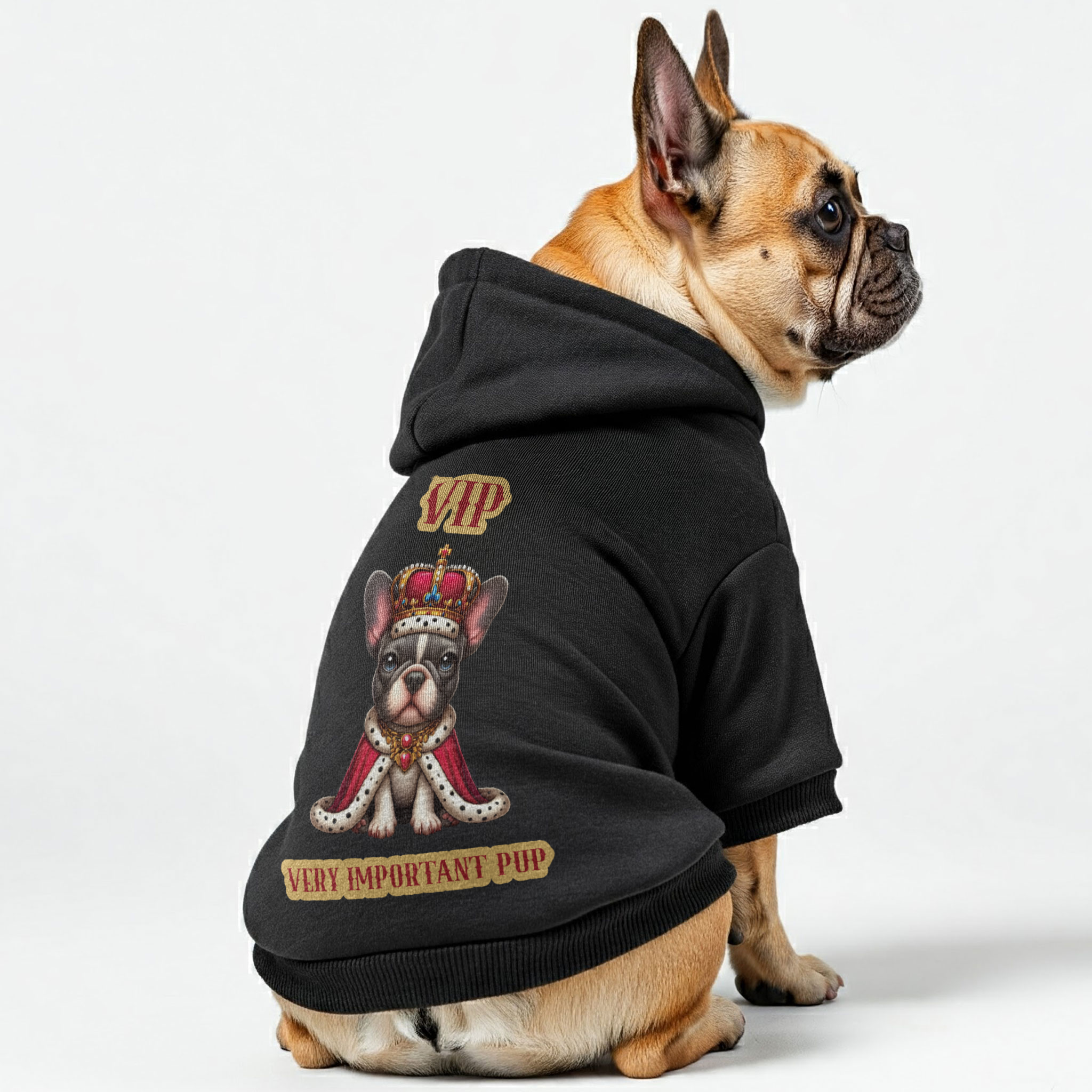 Very Important Pup!! - Casual Personalized French Bulldog Hoodies With Funny Quotes – Stylish, Cozy, And Premium 100% Cotton Pet Owner Apparel