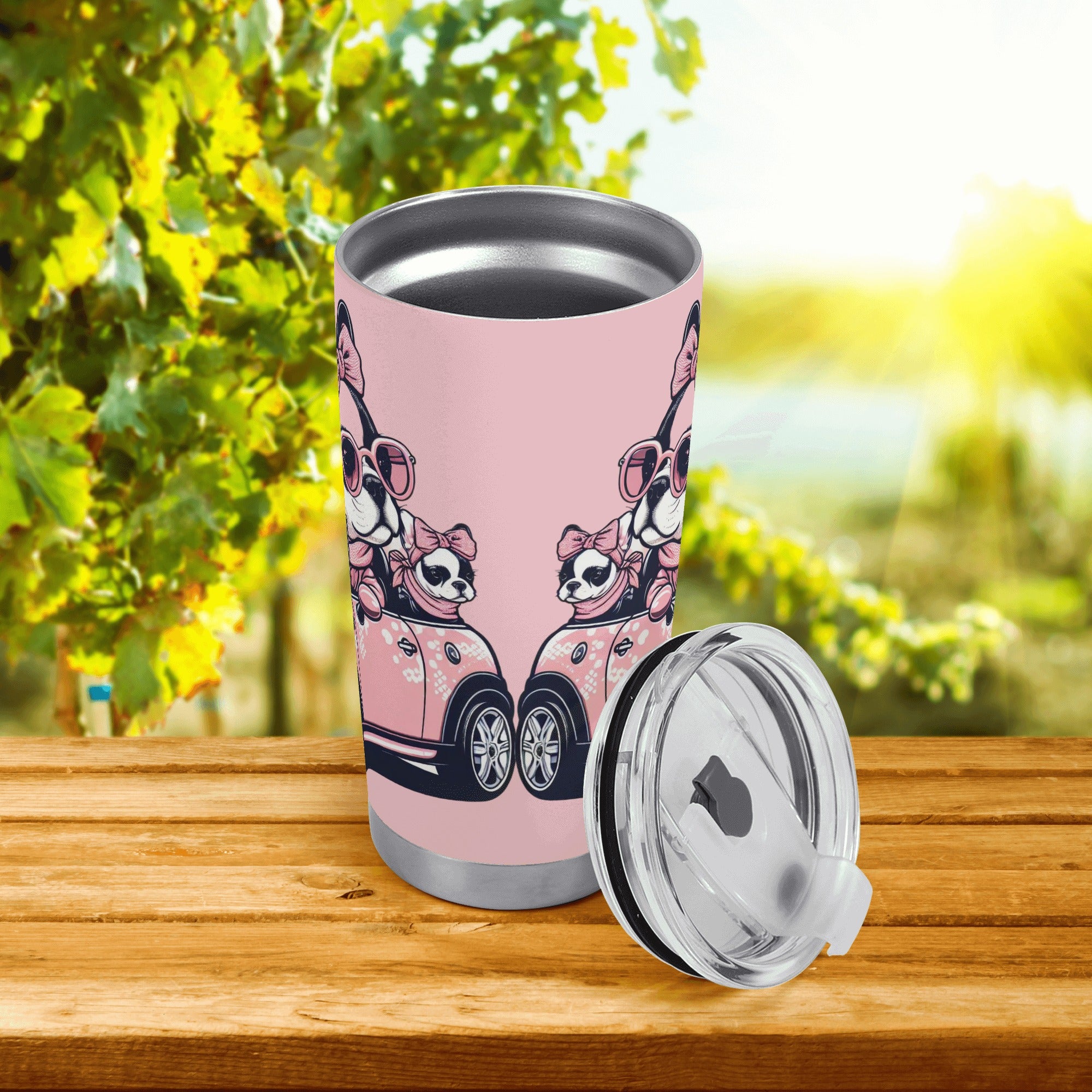 Trendy Fashion-Forward Lily - Tumbler for French Bulldog Lovers Durable