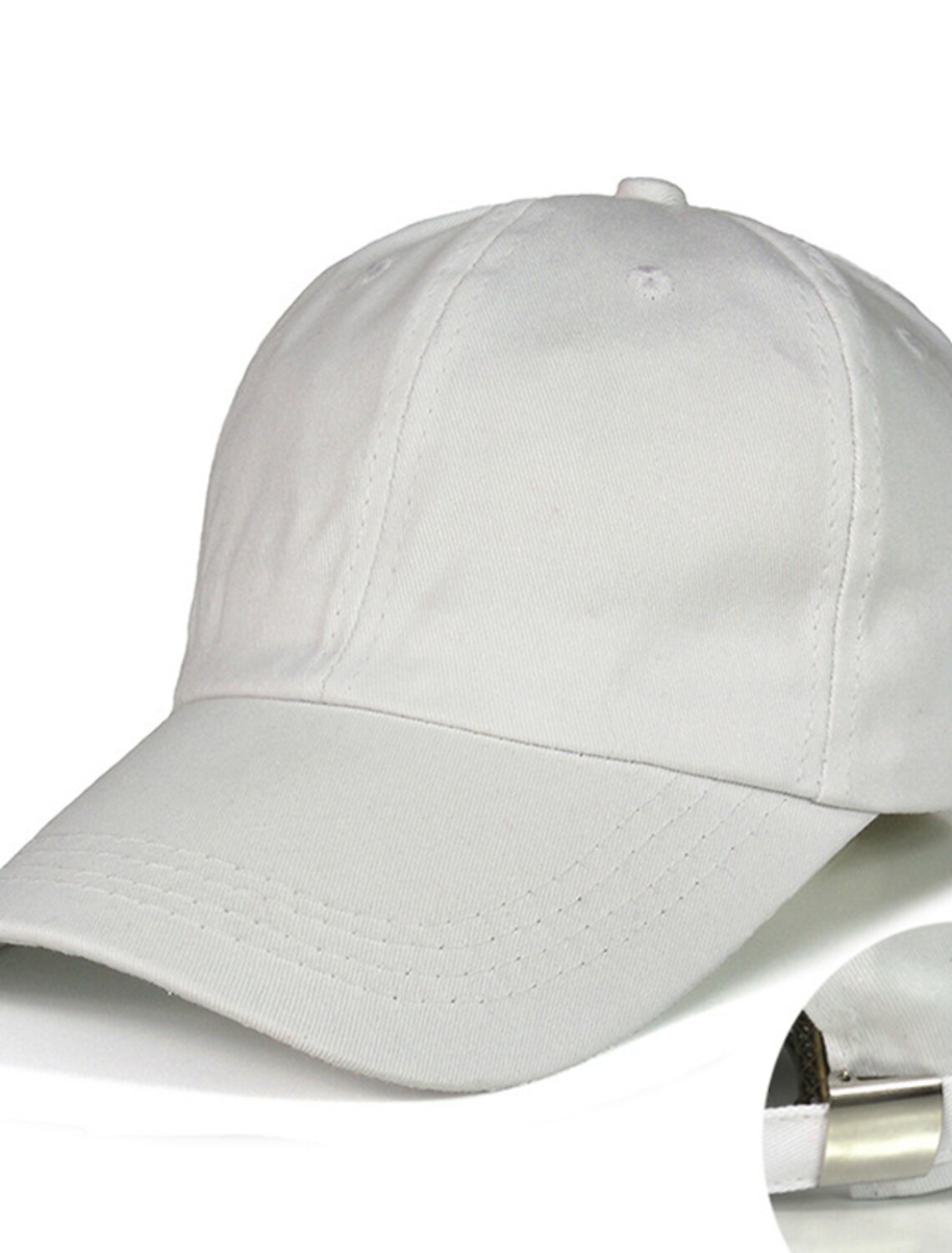 Men's Baseball Cap Black White Cotton Streetwear Stylish Casual Daily Outdoor clothing Holiday Plain Sunscreen