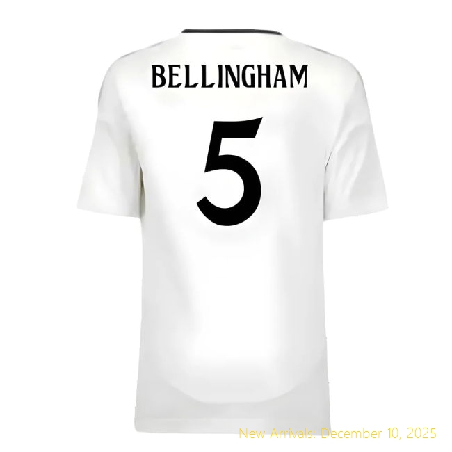 2024-2025 Real Madrid RM Durable Home Youth Kit (Bellingham 5)