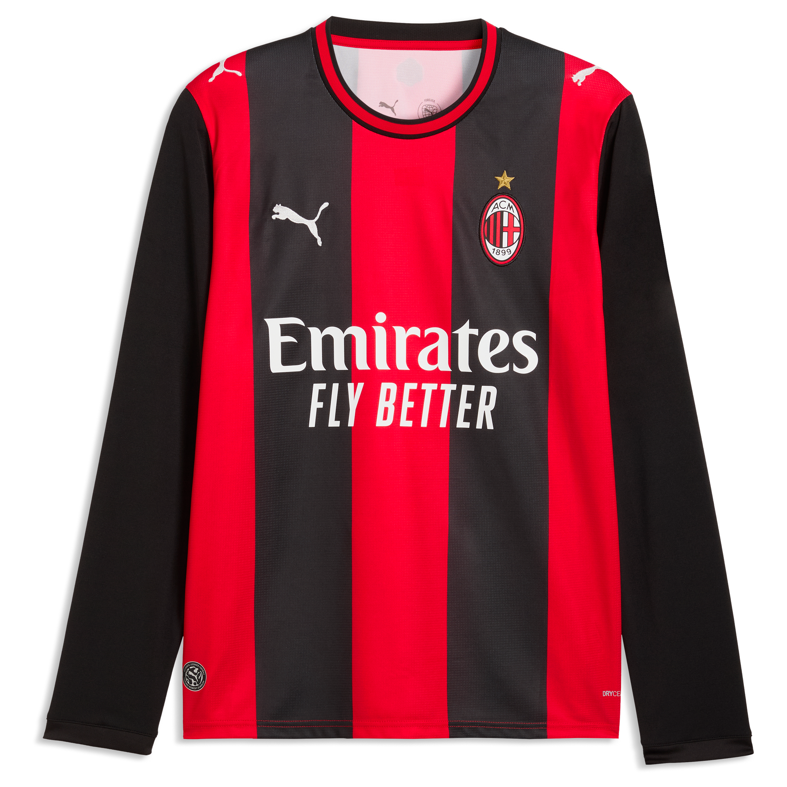 [SJH] AC Milan 2026/27 Home Replica Long Sleeve Jersey - Black/Red