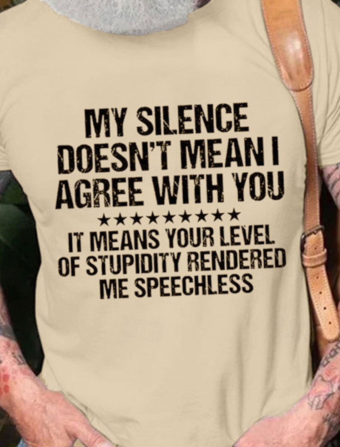 Men's Funny Sarcastic Quote Graphic Tee: 