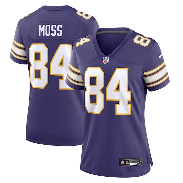 None Randy Moss Game Jersey - Purple | NFL Player Jersey | NFL Footbal