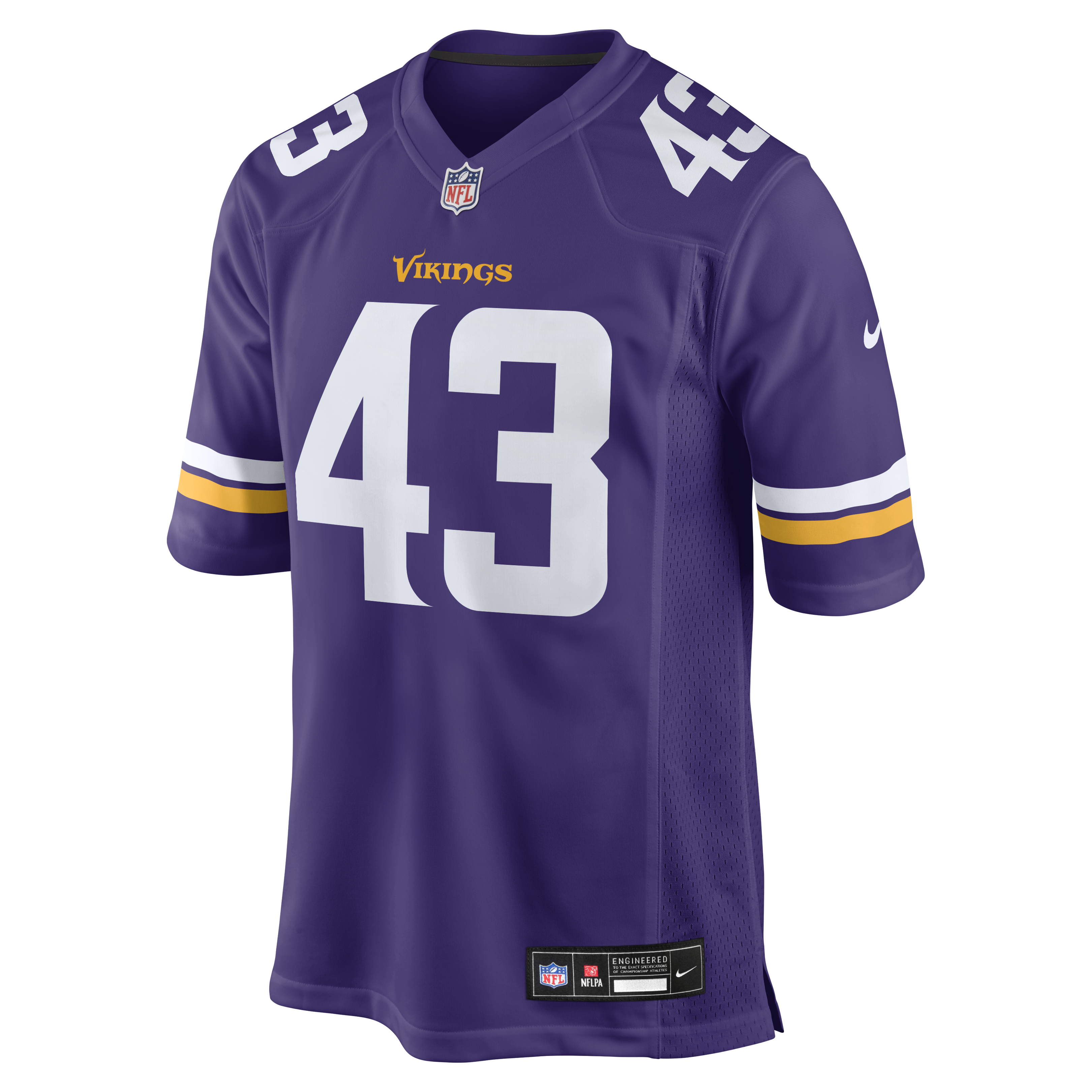 [ESK] Andrew Van Ginkel Minnesota Vikings Team Game Jersey - Purple