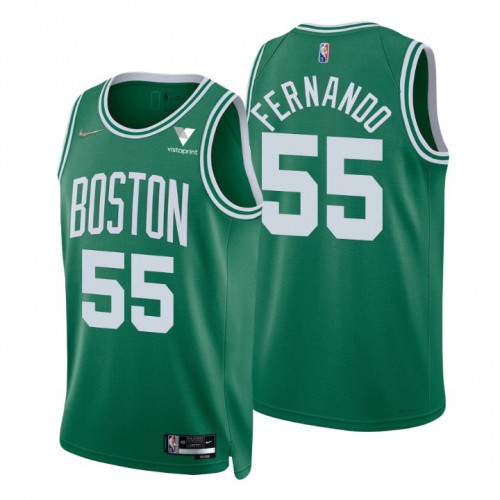 CEL #55 Bruno Fernando Authentic 2021 75th NBA Jersey - Green Swingman