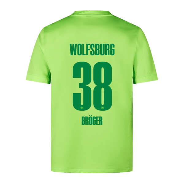 Wolfsburg's Bröger 38 Home Jersey for the 24-25 Season