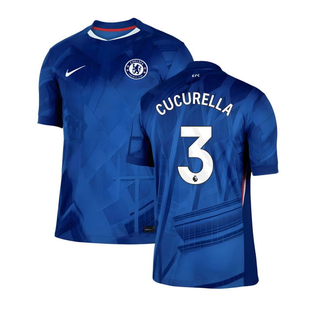 Chelsea Chelsea Home Shirt Cucurella #3 Official Licensed Fervent ...