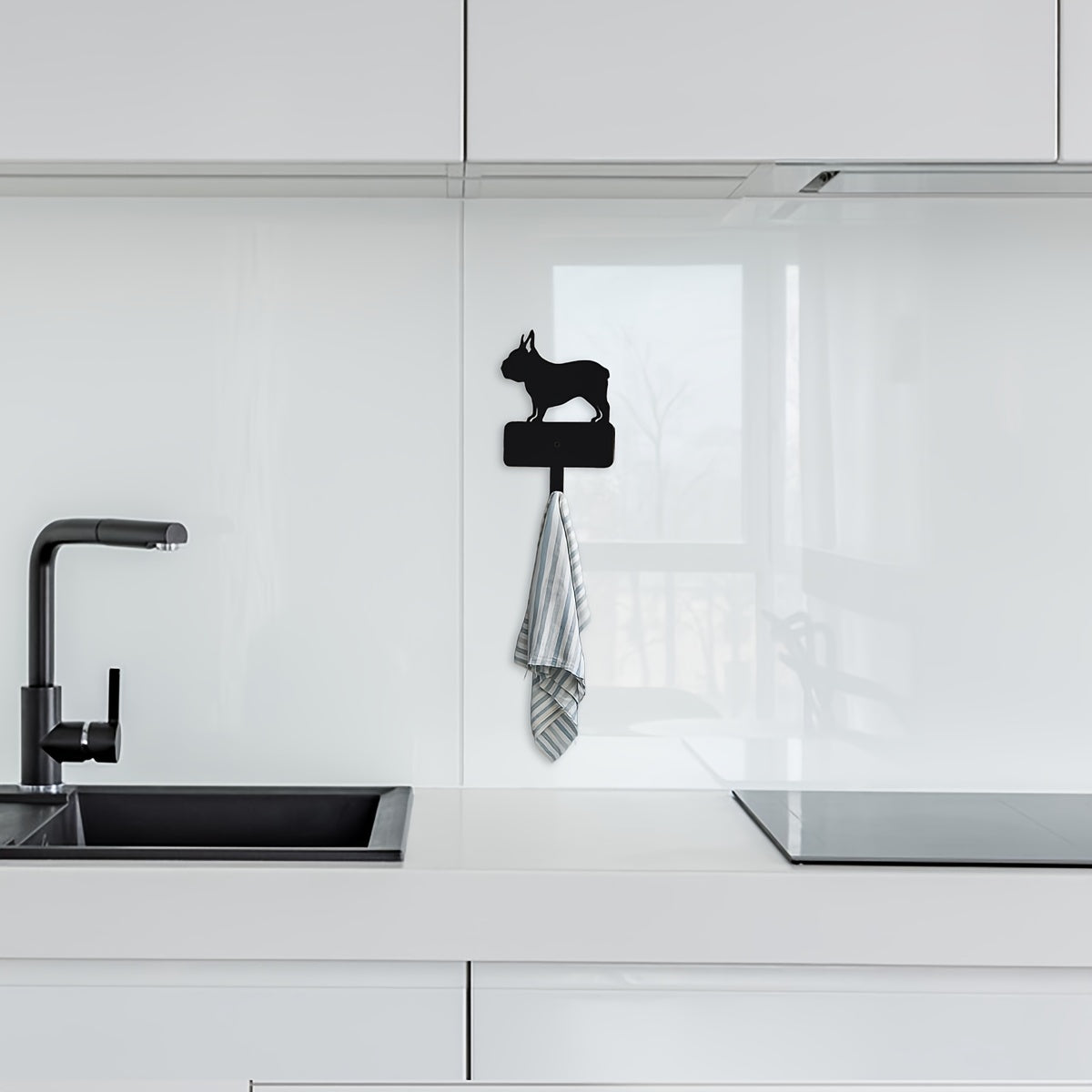 French Bulldog Iron Wall Hook Decorative Frenchie Wall Decor