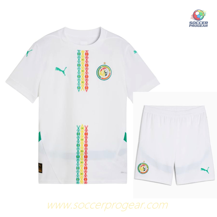 Senegal Home Soccer Shirt Kids Soccer Shirt 2024-25 Edition