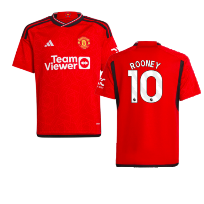 High-end Premier League Team Home Rooney Jersey 2023-2024 Smooth