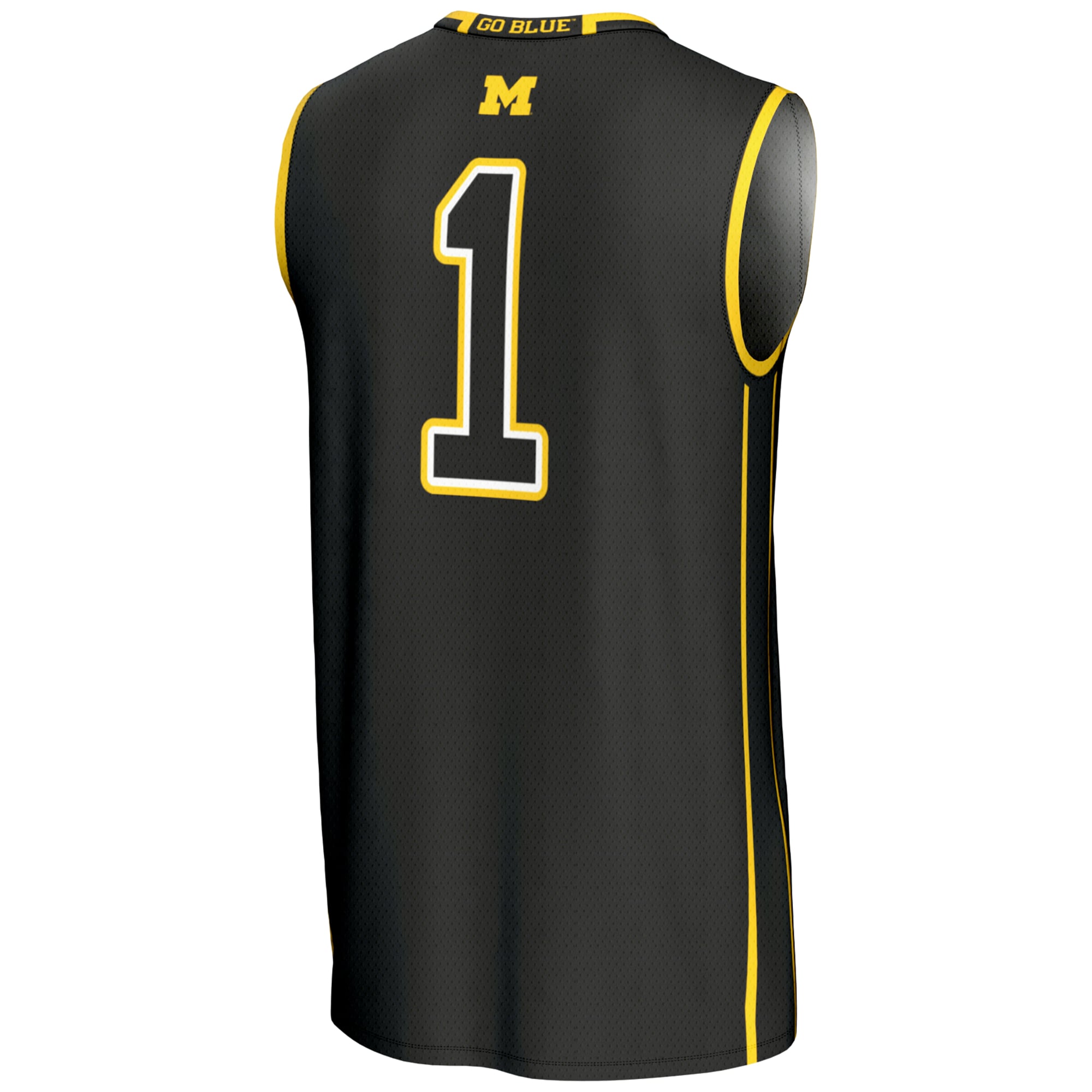 #1 Michigan Wolverines GameDay Greats Youth Lightweight Basketball Jersey - Black