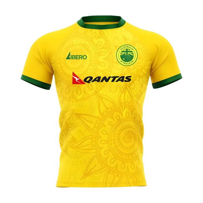 World 2025-2026 Wallabies Australia Home Rugby Shirt Womens