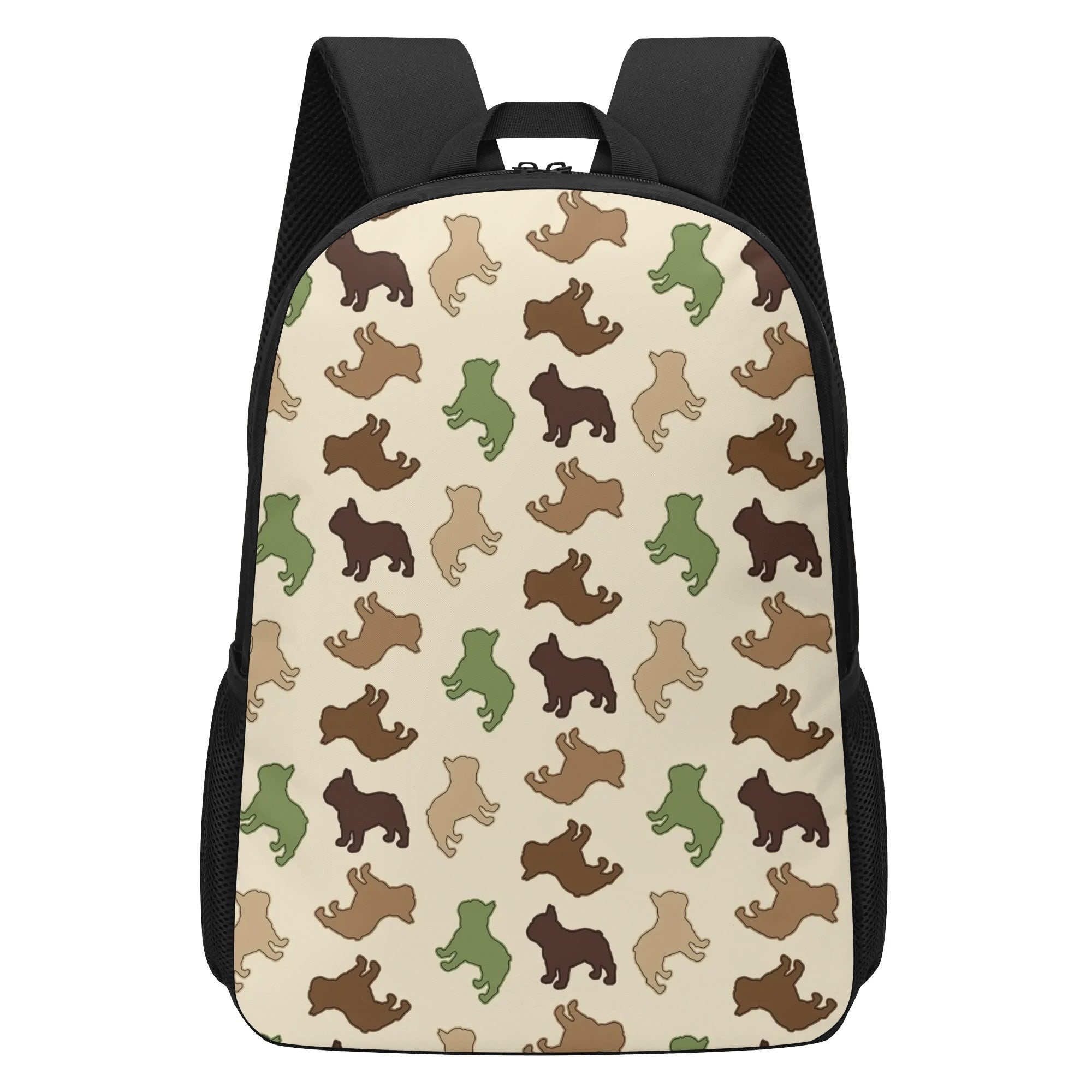 French Bulldog Luna 17 Inch Backpack Cute Frenchie Essential