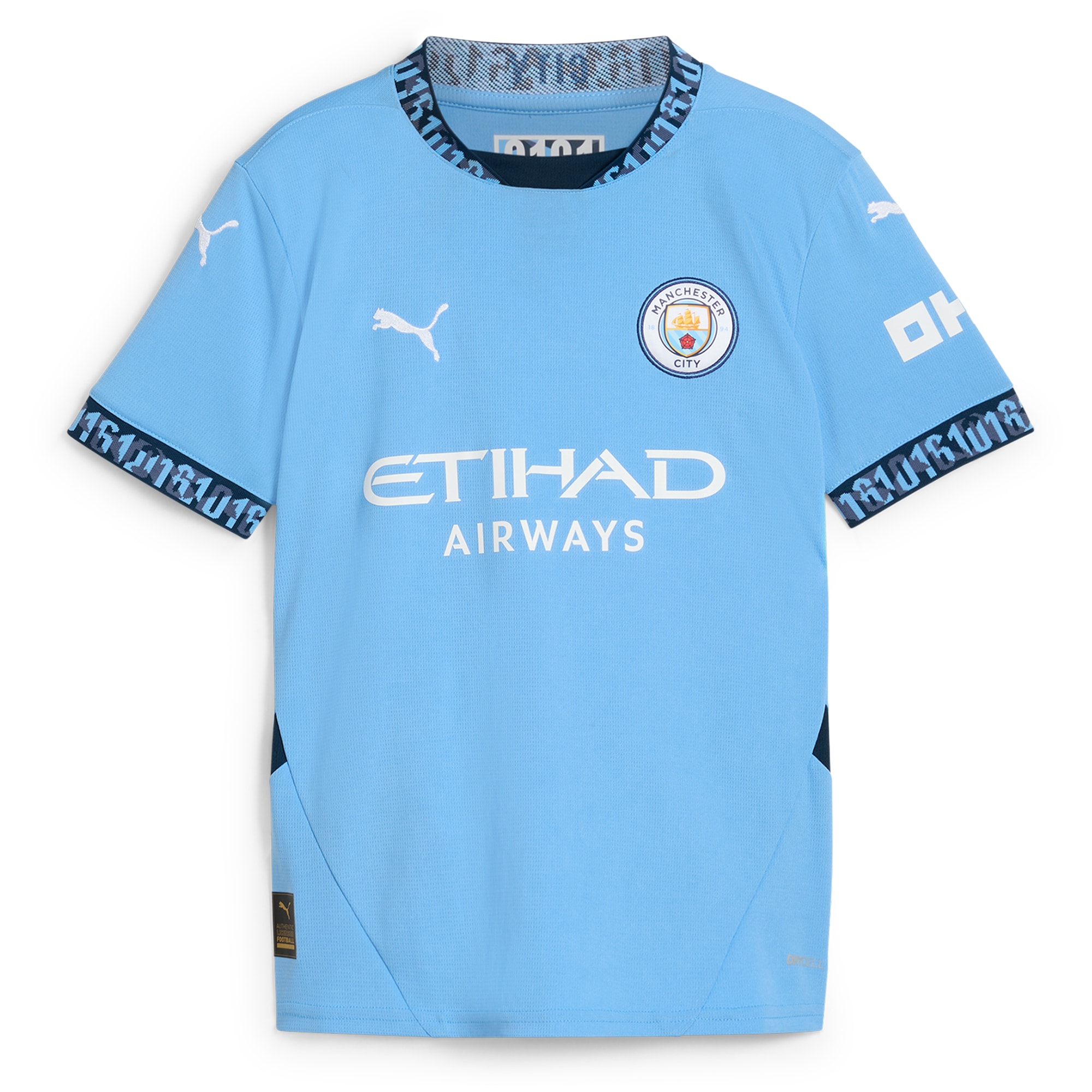 [SJH] Manchester City Youth 2024/25 Home Replica Custom Jersey - Light Blue
