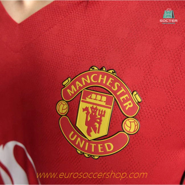 2025-2026 Man Utd Authentic Long Sleeve Home Shirt