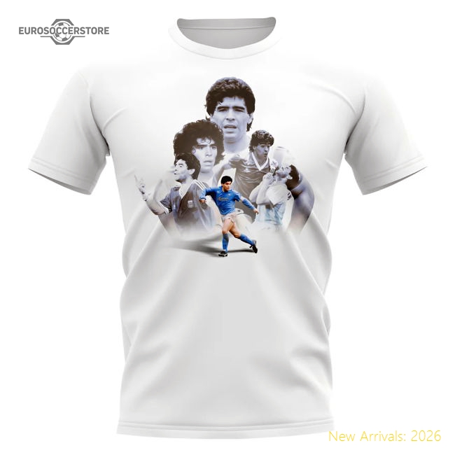 Diego Maradona Tribute T-shirt (white) - Fan Collection